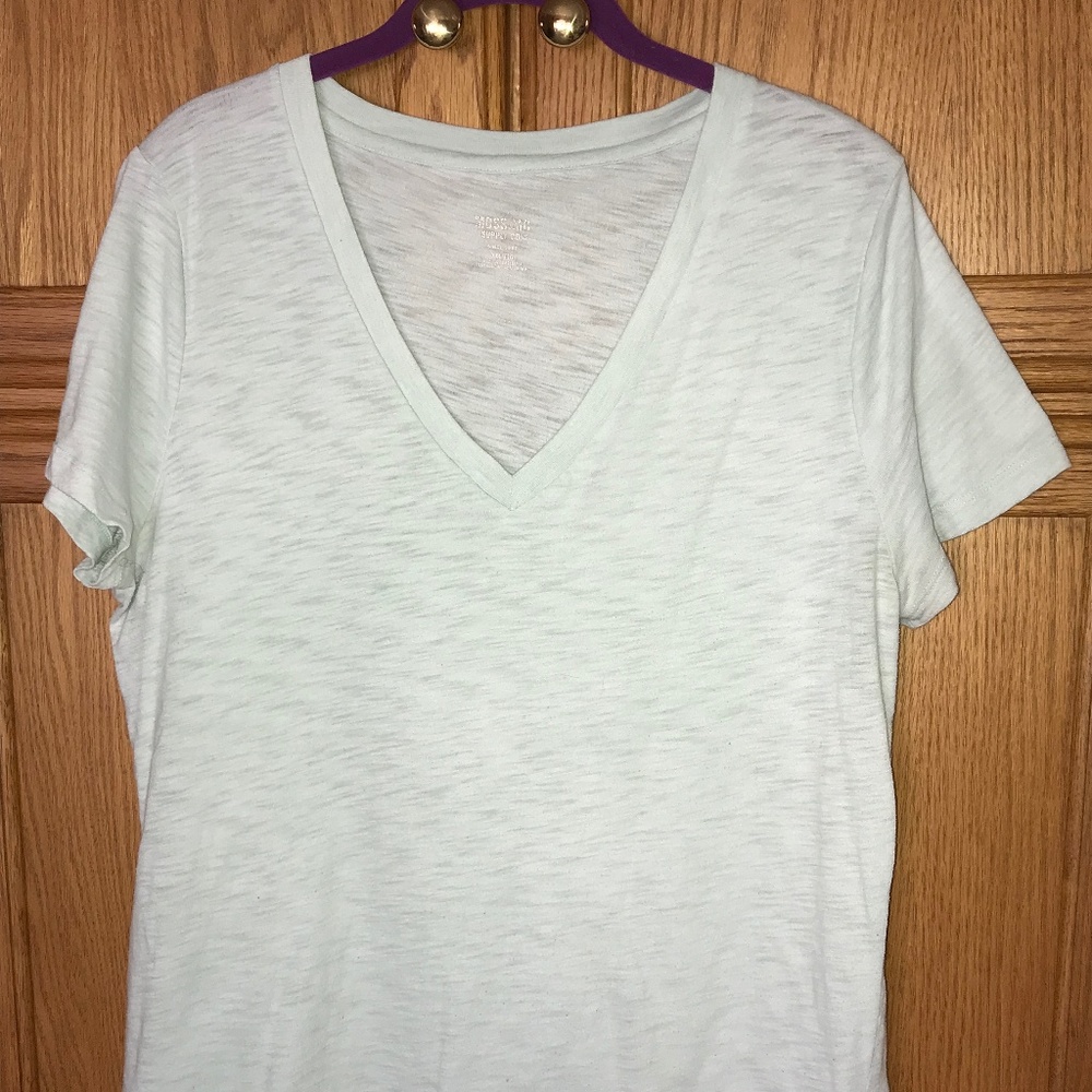 XXL Mint Heather V-neck T-shirt